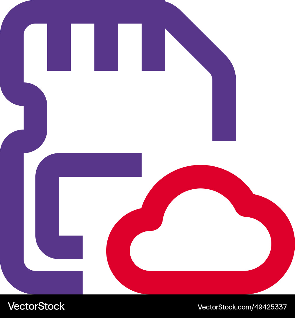 Store data online for remote access backup Vector Image