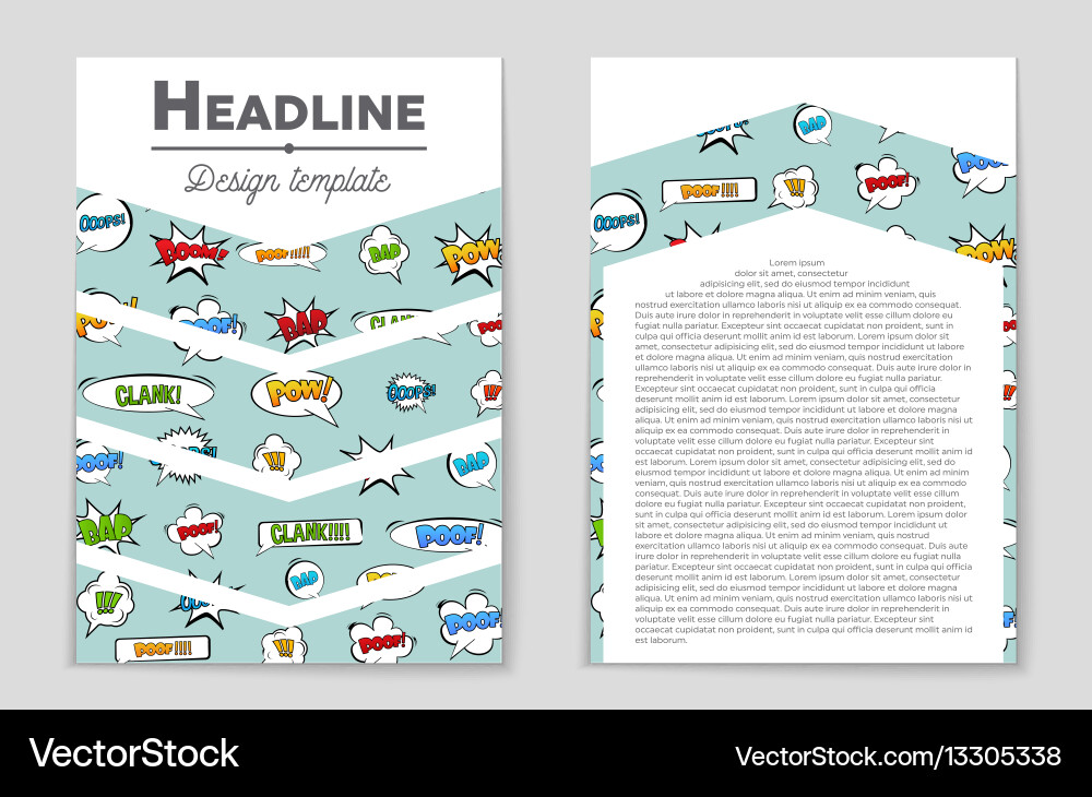 Abstract layout background set for art Vector Image
