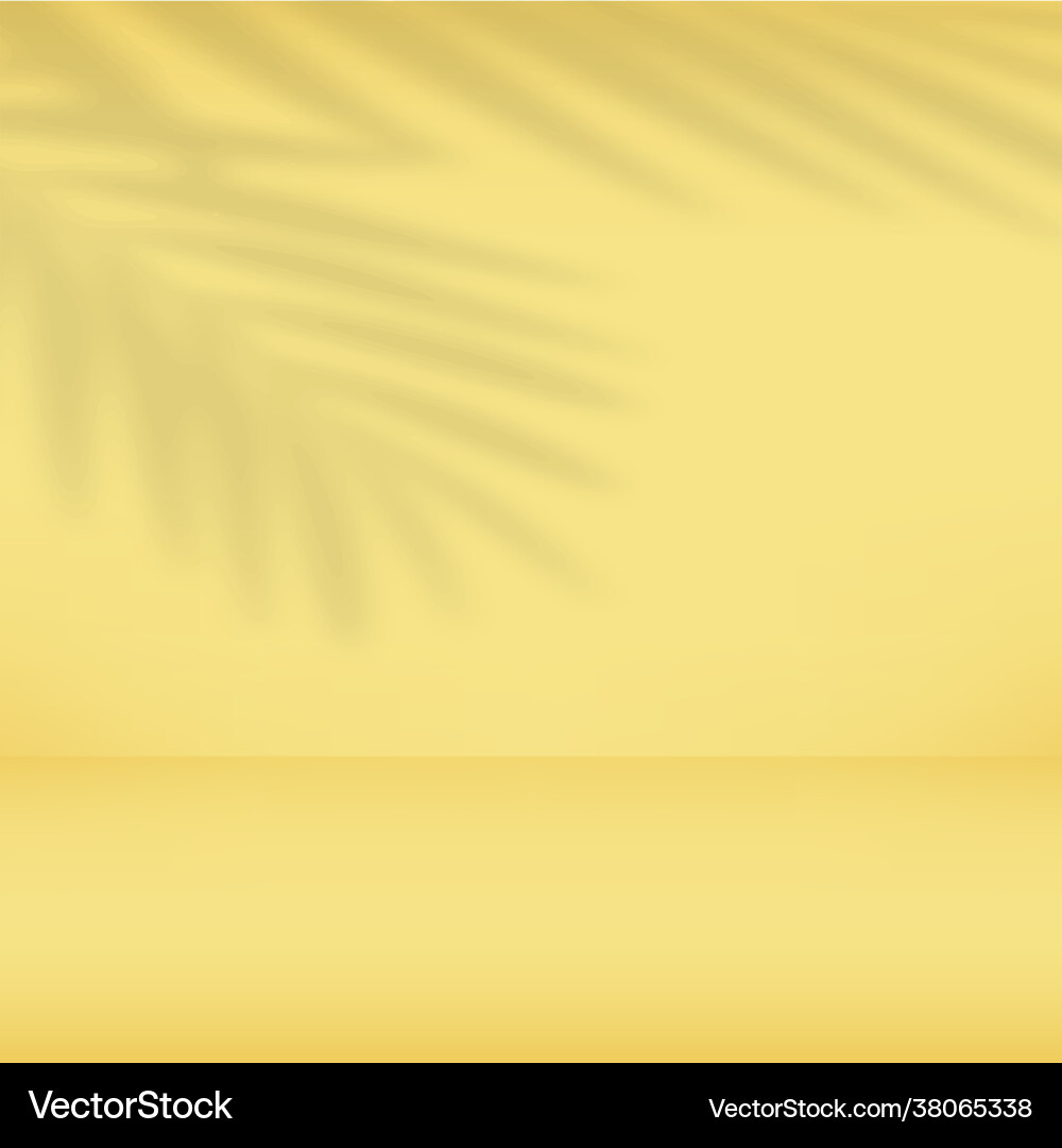 Abstract yellow gradient background empty studio Abstract yellow gradient background empty studio vector image