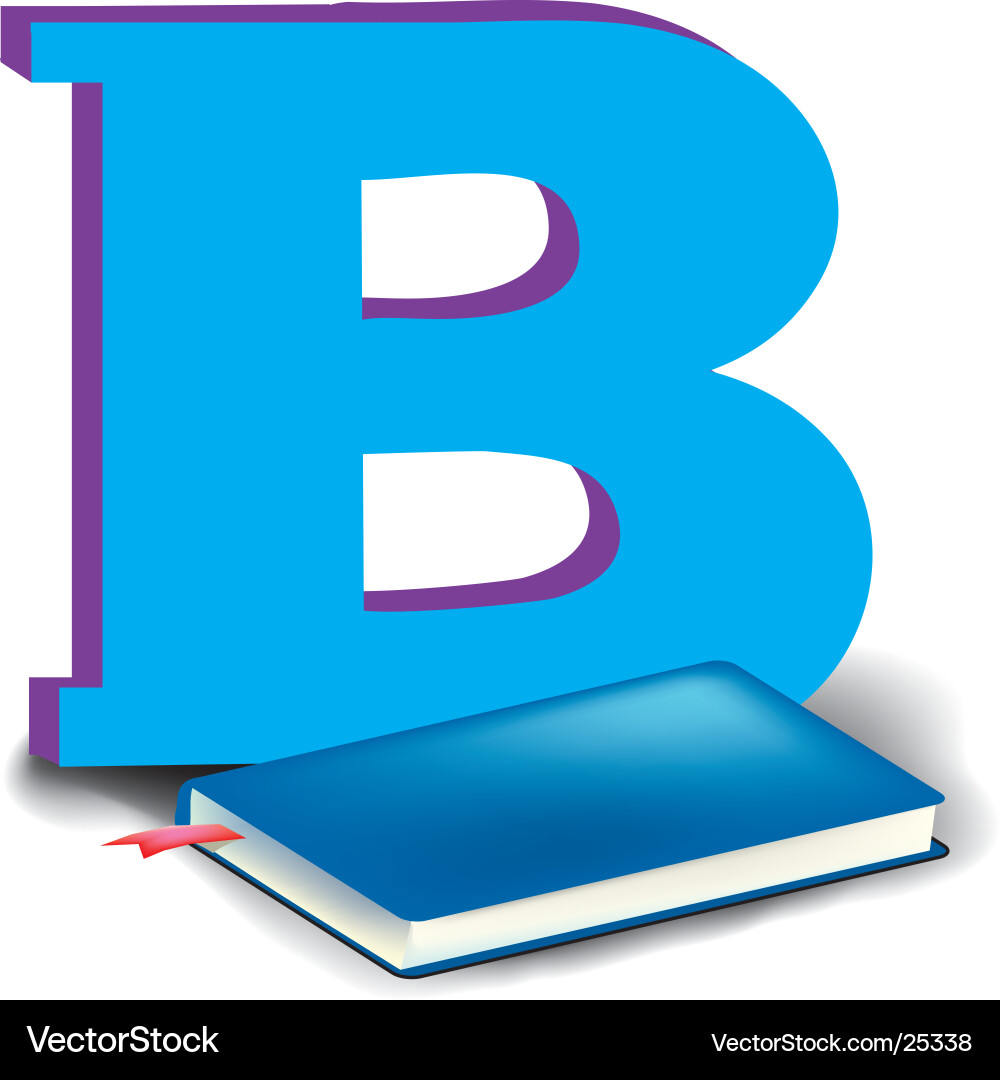 B is for book Vector Image