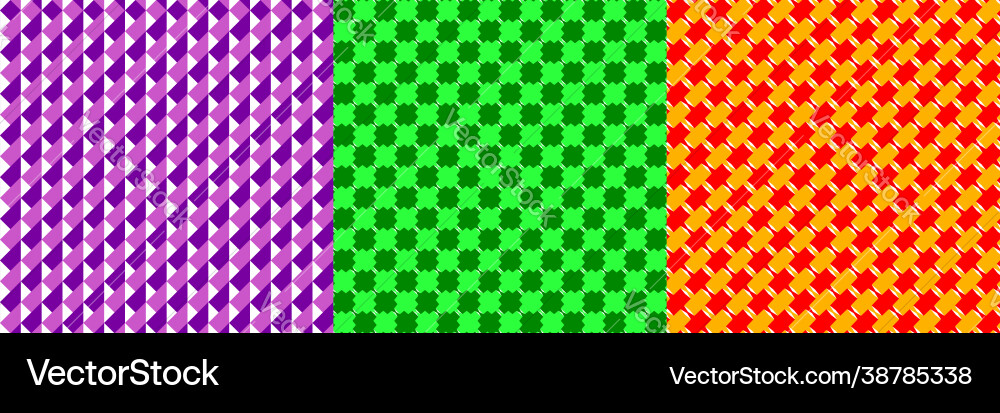 Set 3 seamlessly repeatable repetitive Set 3 seamlessly repeatable repetitive Vector Image