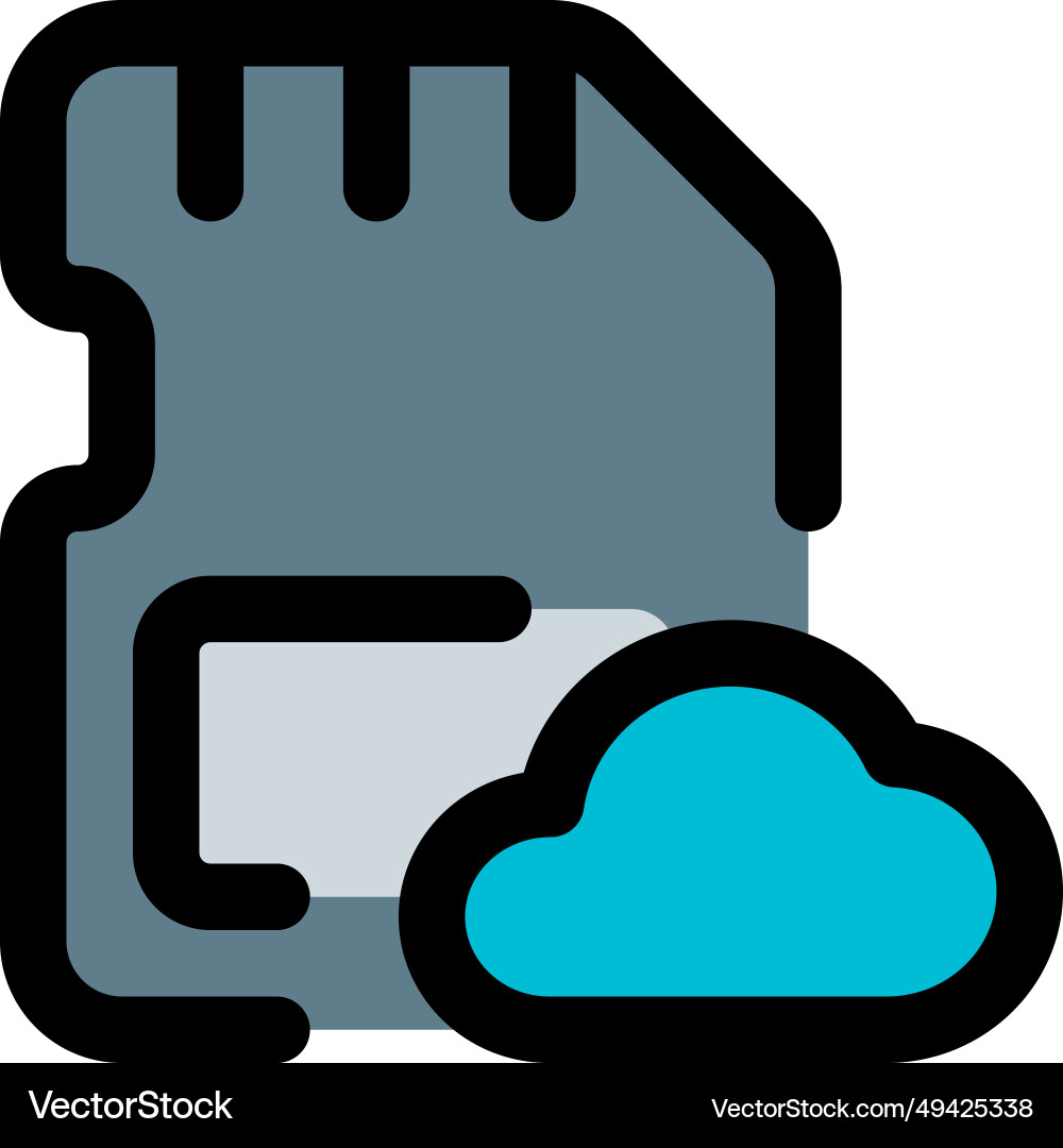 Store data online for remote access backup Vector Image