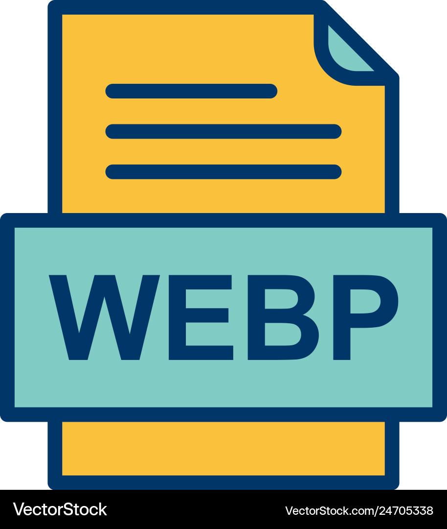 Webp file document icon Vector Image