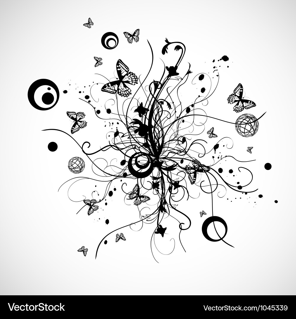 Abstract floral Royalty Free Vector Image - VectorStock