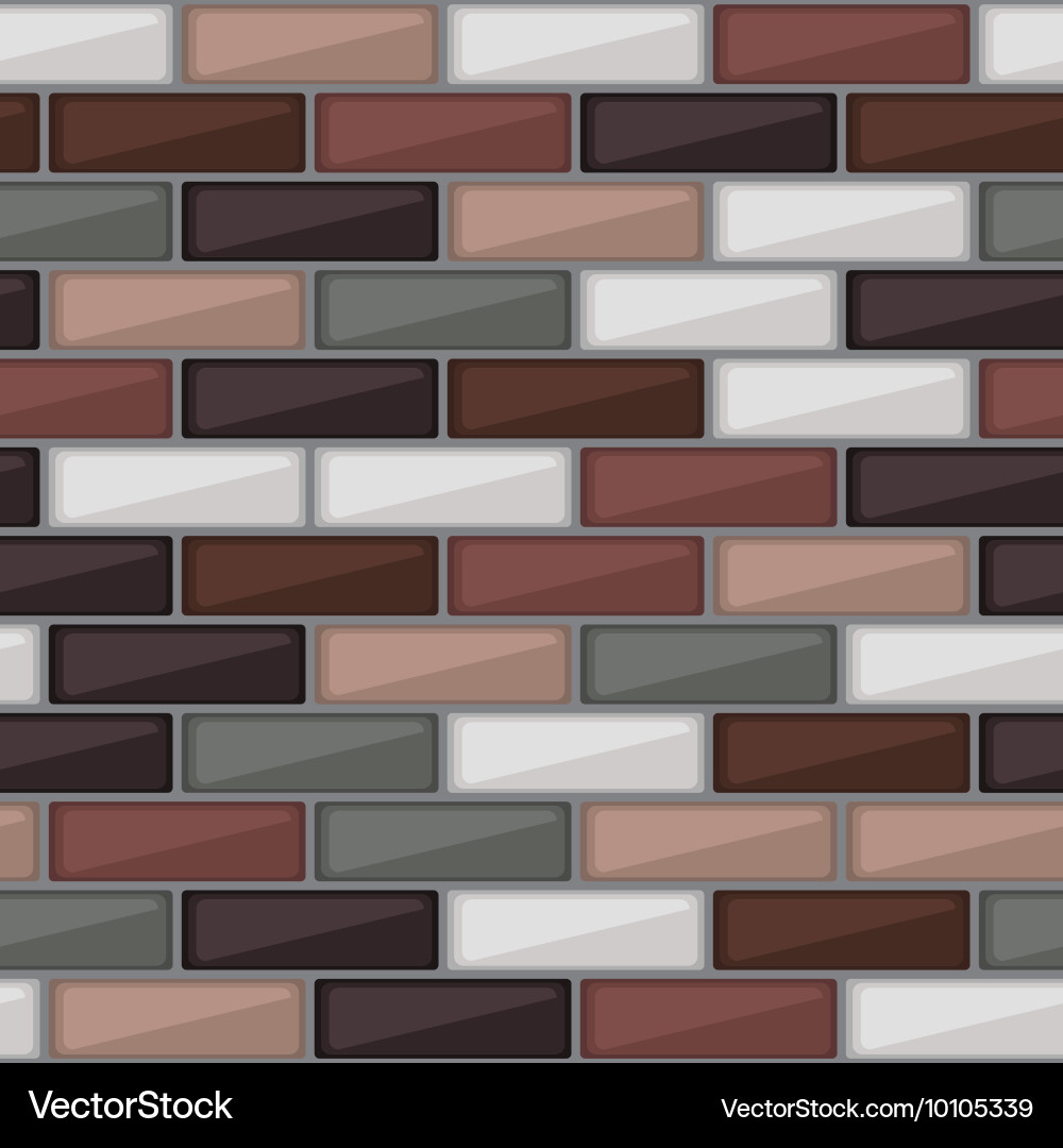 Abstract pattern with colorful brick elements vector image