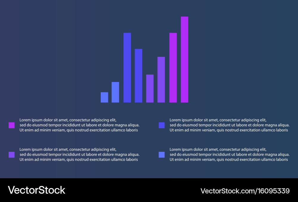 Collection graph and data design business Vector Image