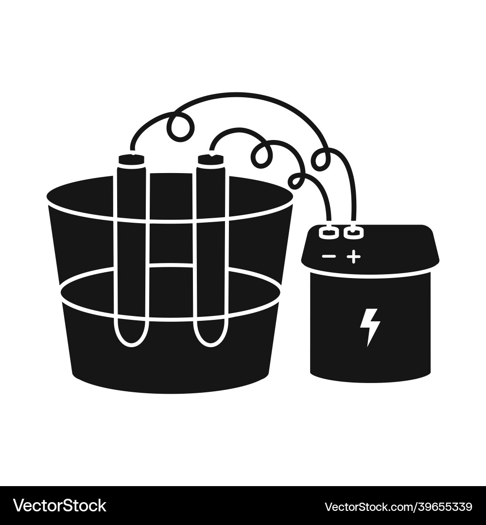 Design of process and battery symbol web Vector Image