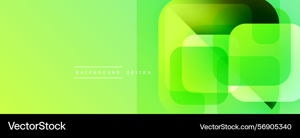 Abstract green background overlapping squares Abstract green background overlapping squares vector image