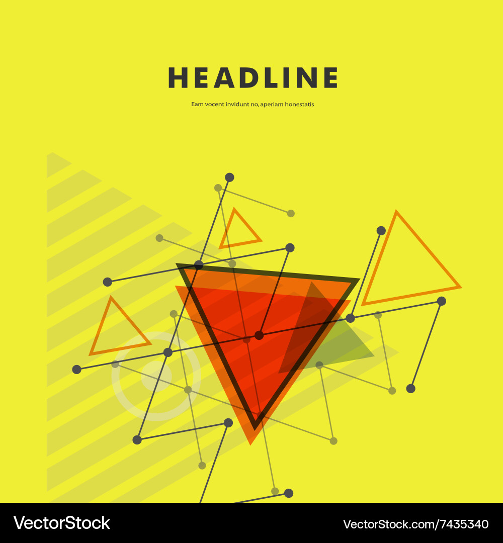 Abstract rapid triangular design Vector Image