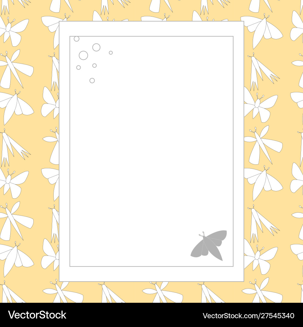 Colorful butterfly pattern for background notebook Vector Image