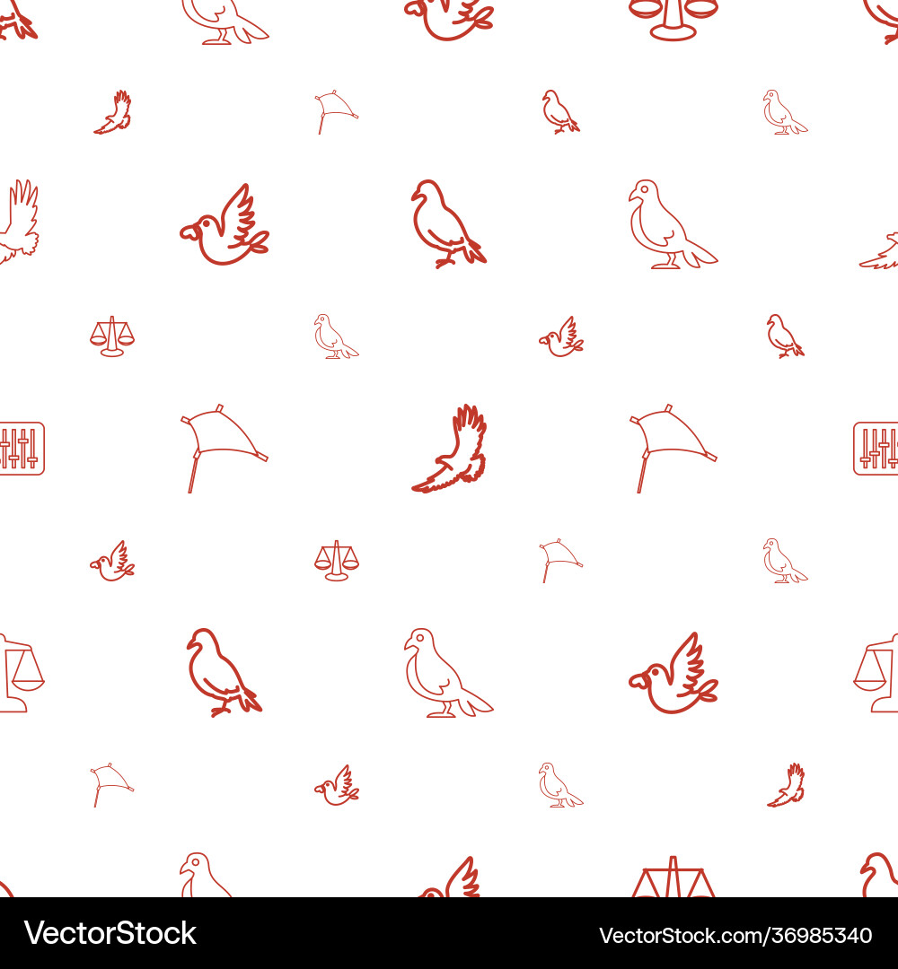 Freedom icons pattern seamless white background Vector Image