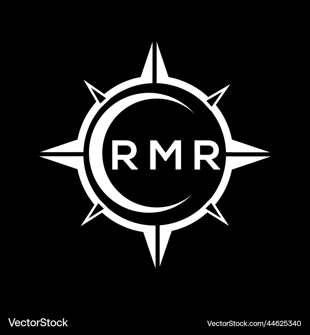 Rmr abstract technology circle setting logo Rmr abstract technology circle setting logo Vector Image