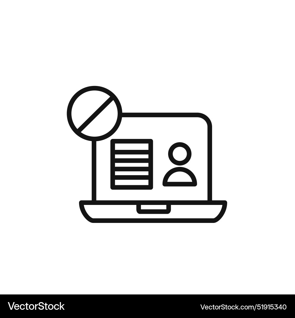 Unauthorized access icon set collection for web vector image
