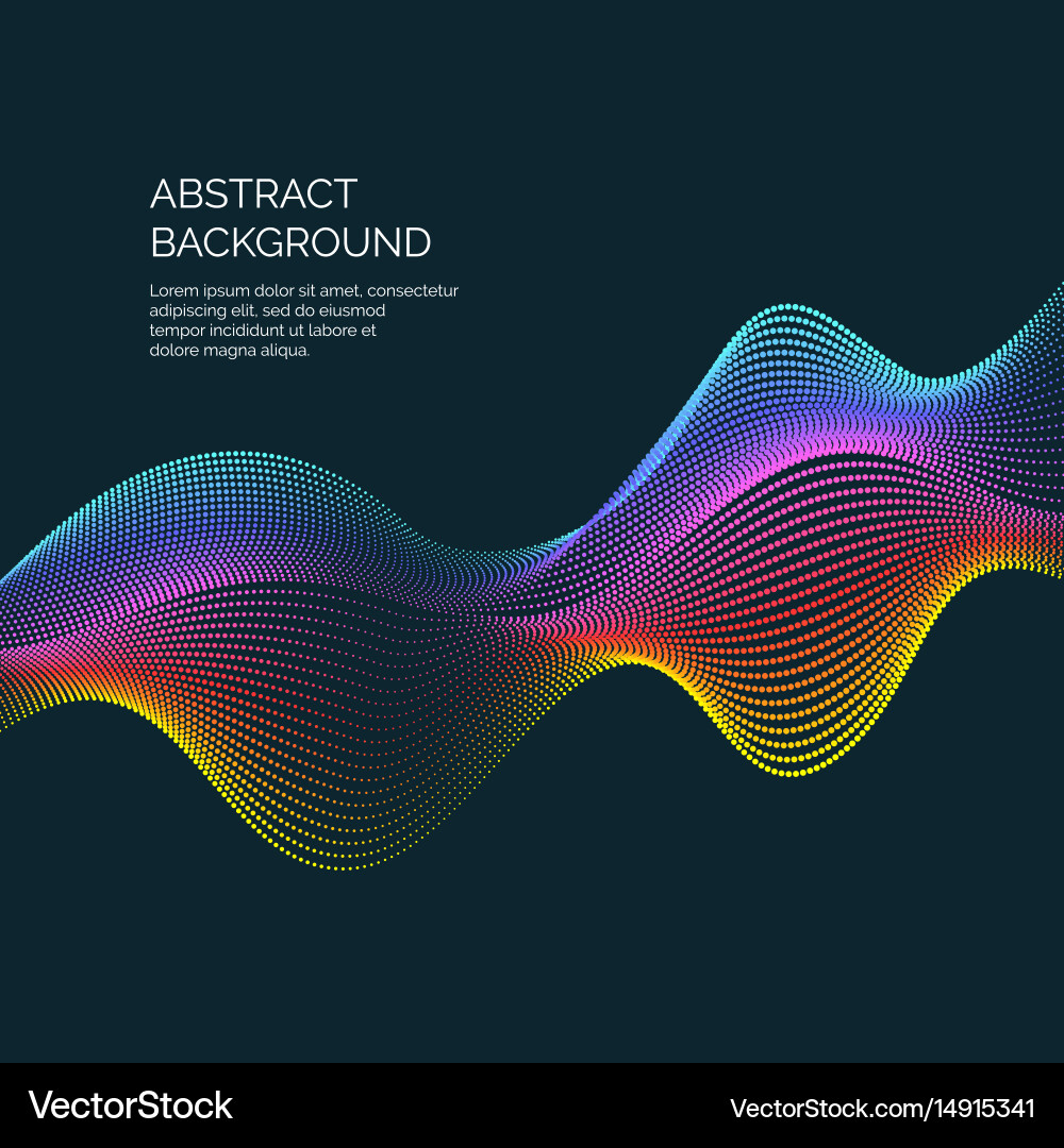 Abstract background with a dynamic waves vector image
