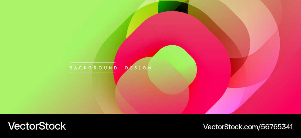 Abstract vibrant design overlapping colorful Abstract vibrant design overlapping colorful vector image