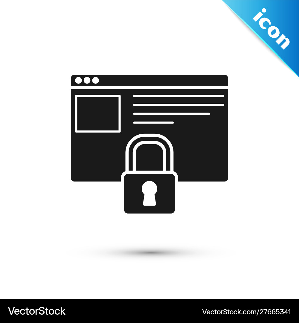 Black secure your site with https ssl icon Vector Image