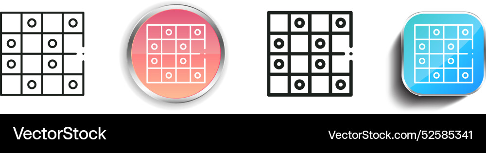 Checker Board Symbol dünn linear regelmäßig und Taste Checker Board Symbol dünn linear regelmäßig und Taste vektorbild