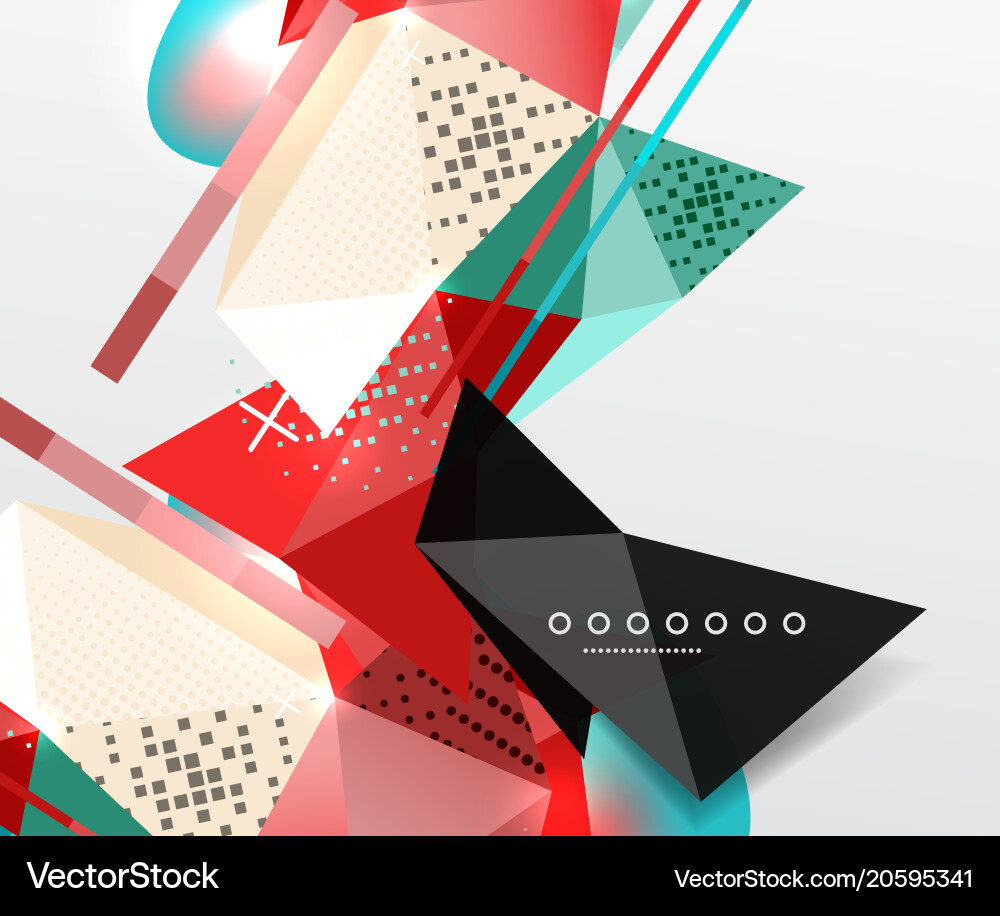 Dynamic Polygonal Abstract Background vector image