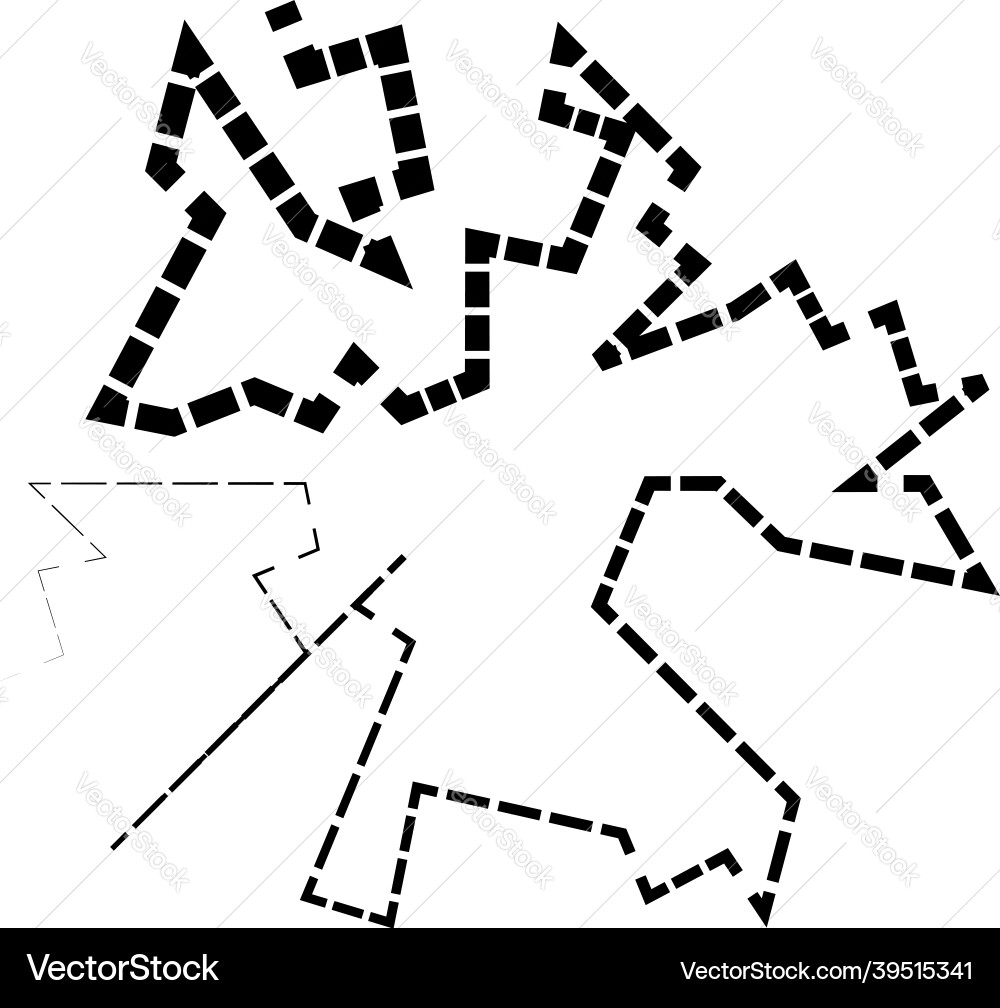 Geometric random circular element abstract Vector Image