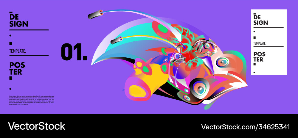 Landing page background template with colorful Landing page background template with colorful Vector Image
