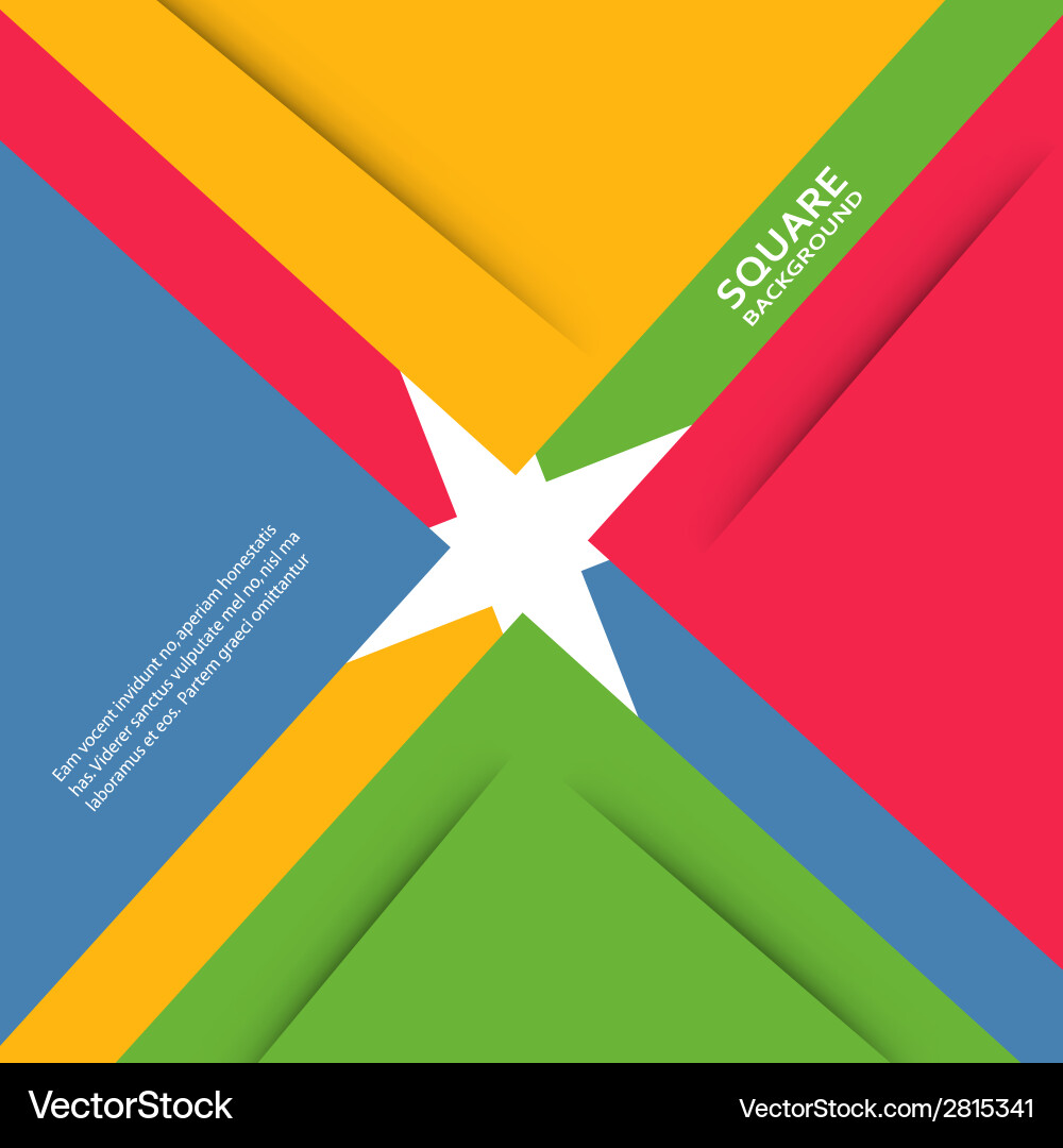 Large colored boxes with blank space for text Vector Image