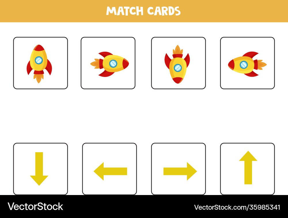 Left right up or down spatial orientation Left right up or down spatial orientation Vector Image