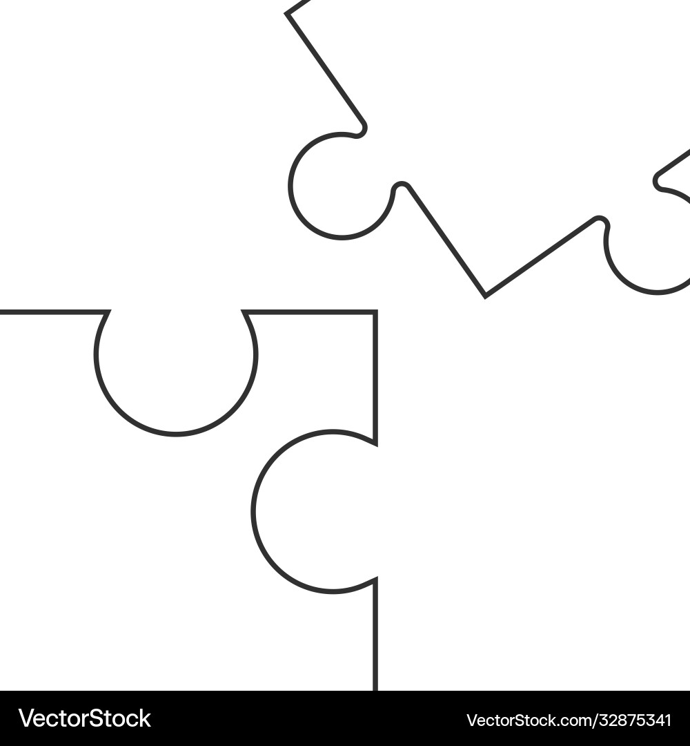 Linear puzzle concept background stock Linear puzzle concept background stock Vector Image