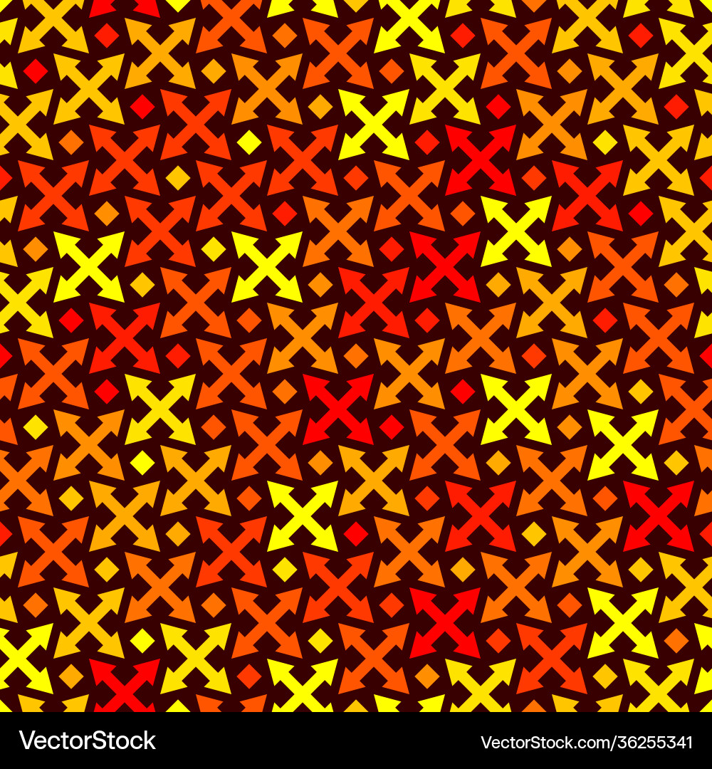 Seamless abstract geometric pattern with arrow Seamless abstract geometric pattern with arrow Vector Image