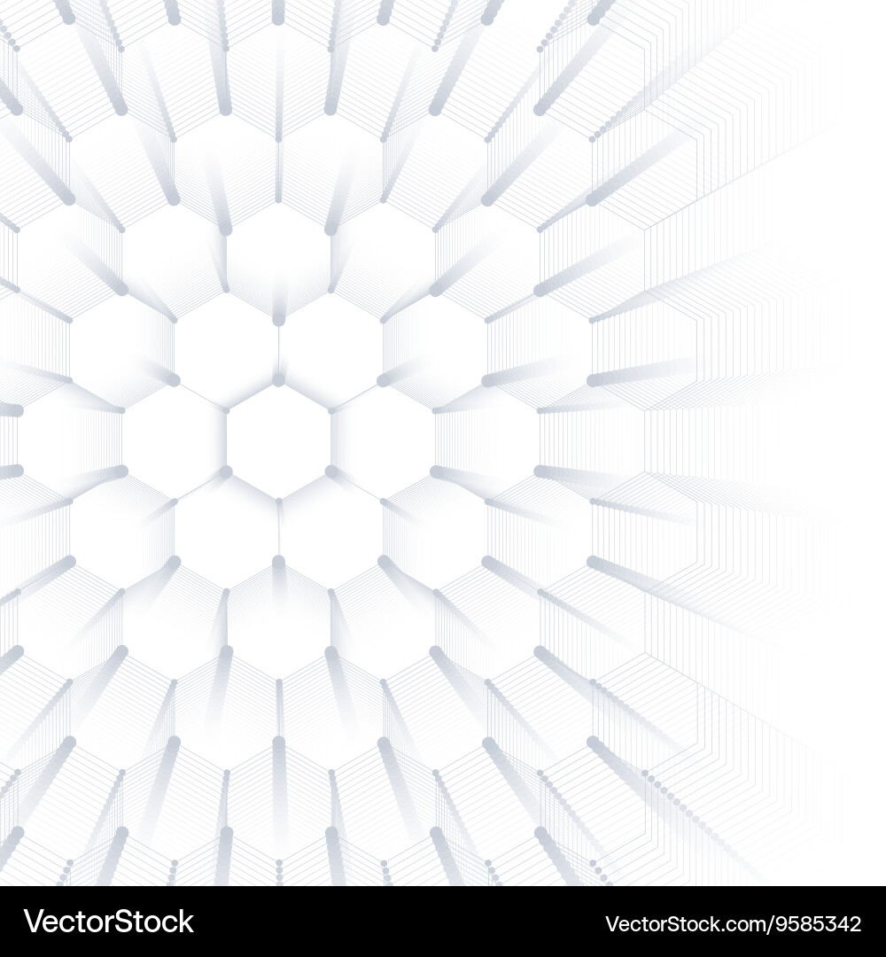 Abstract geometric background hexagonal vector image