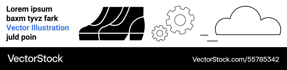 Cloud computing infrastructure with processing Cloud computing infrastructure with processing Vector Image