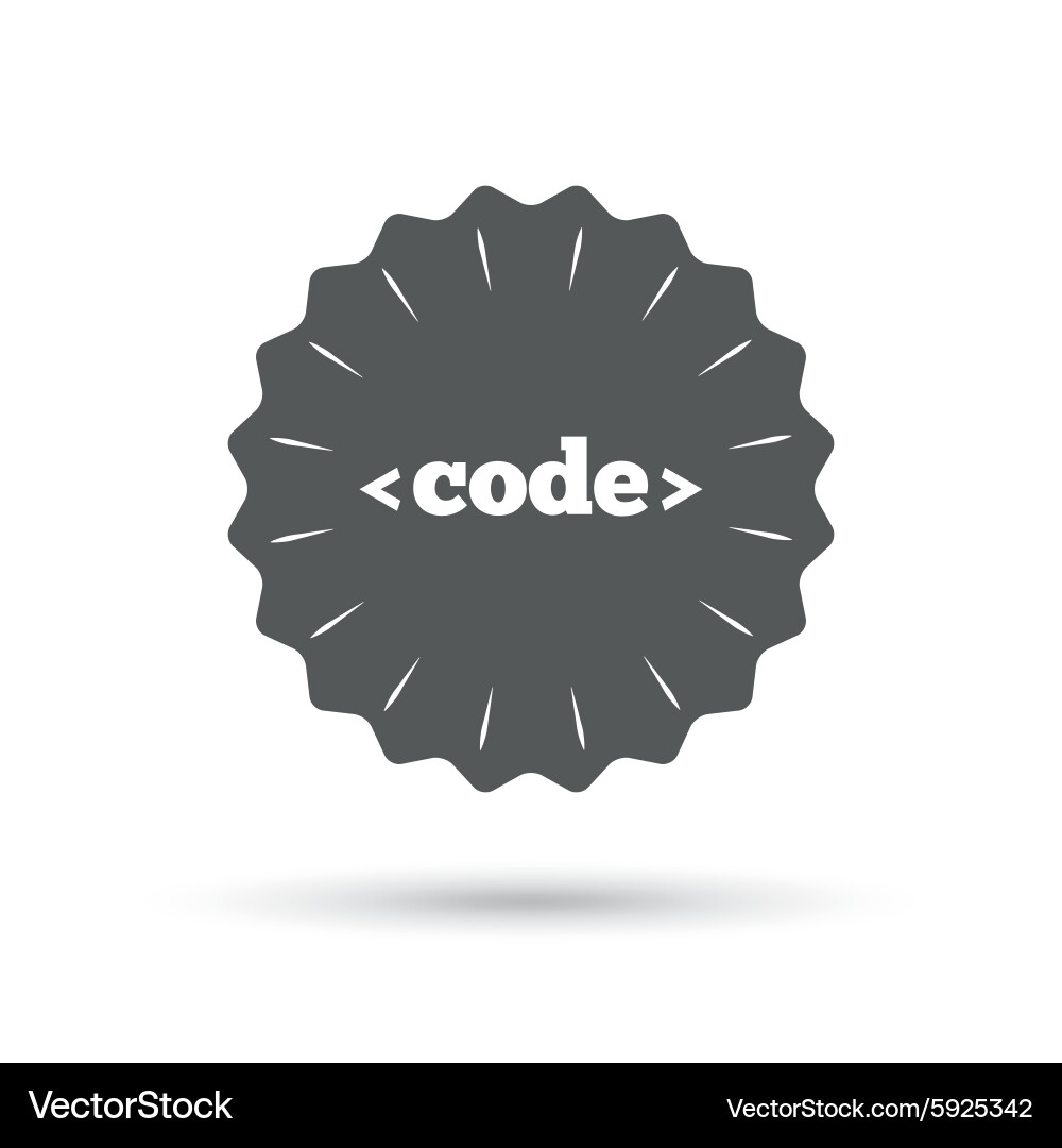 Codezeichen Symbol Programmiersprache Symbol Vektorbild