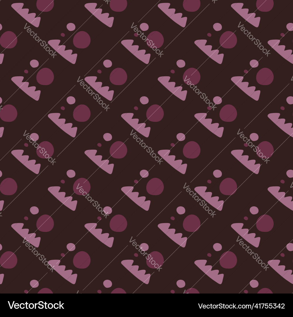 Creative shape seamless pattern various Vector Image