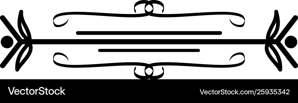 Frame line and edges decorative boho style Vector Image