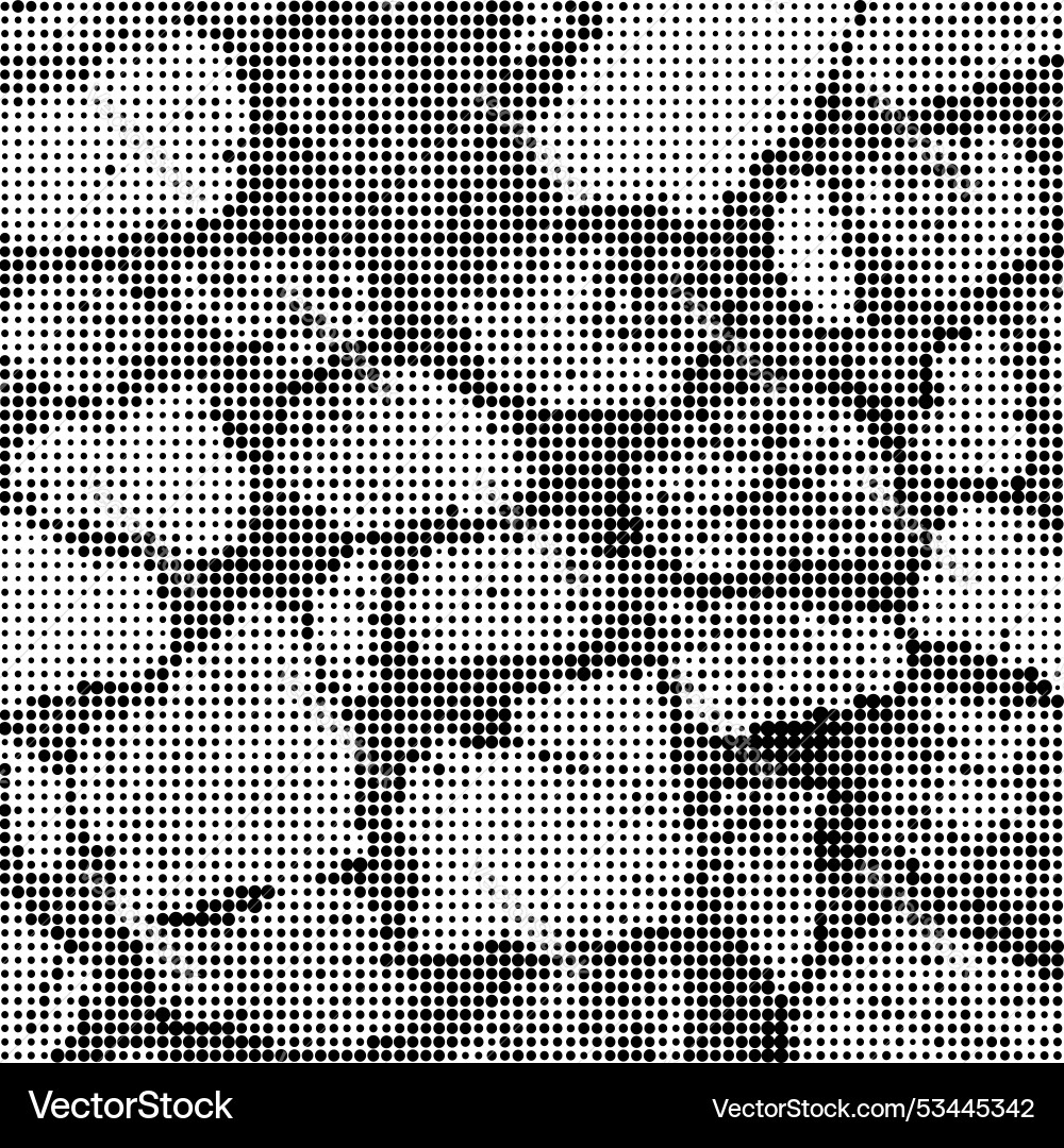 Halftone pattern set of dots dotted vector image
