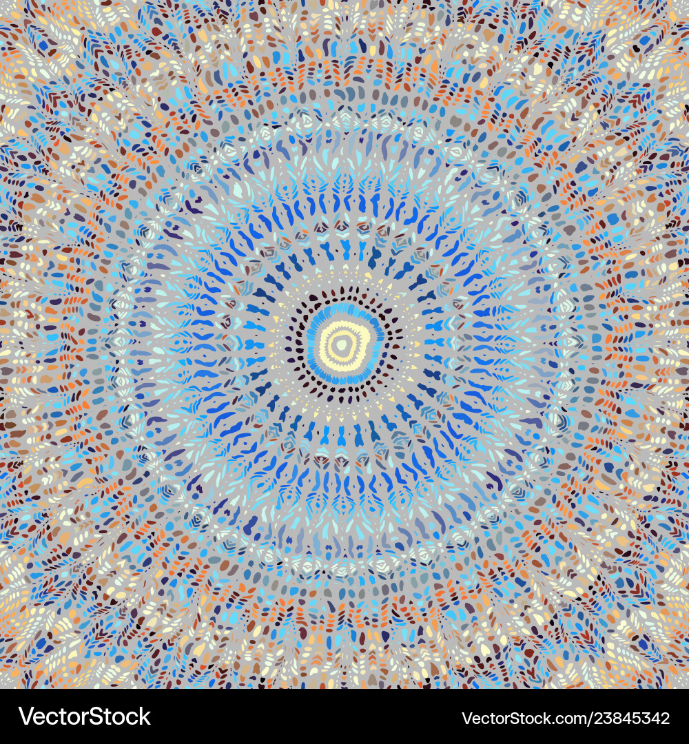 Mosaic art pattern curved image Vector Image