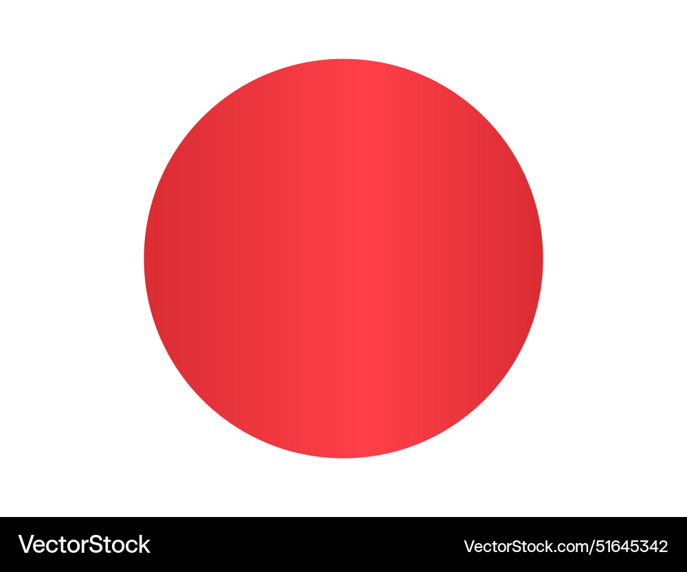 Red circle centered white background simple Vector Image