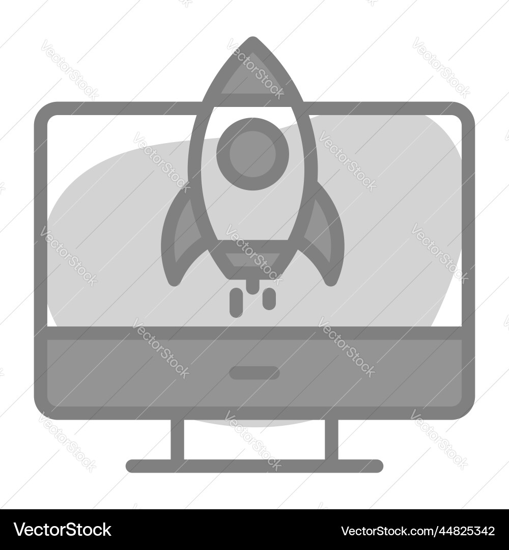 Startup icon user interface as a simple sign Vector Image