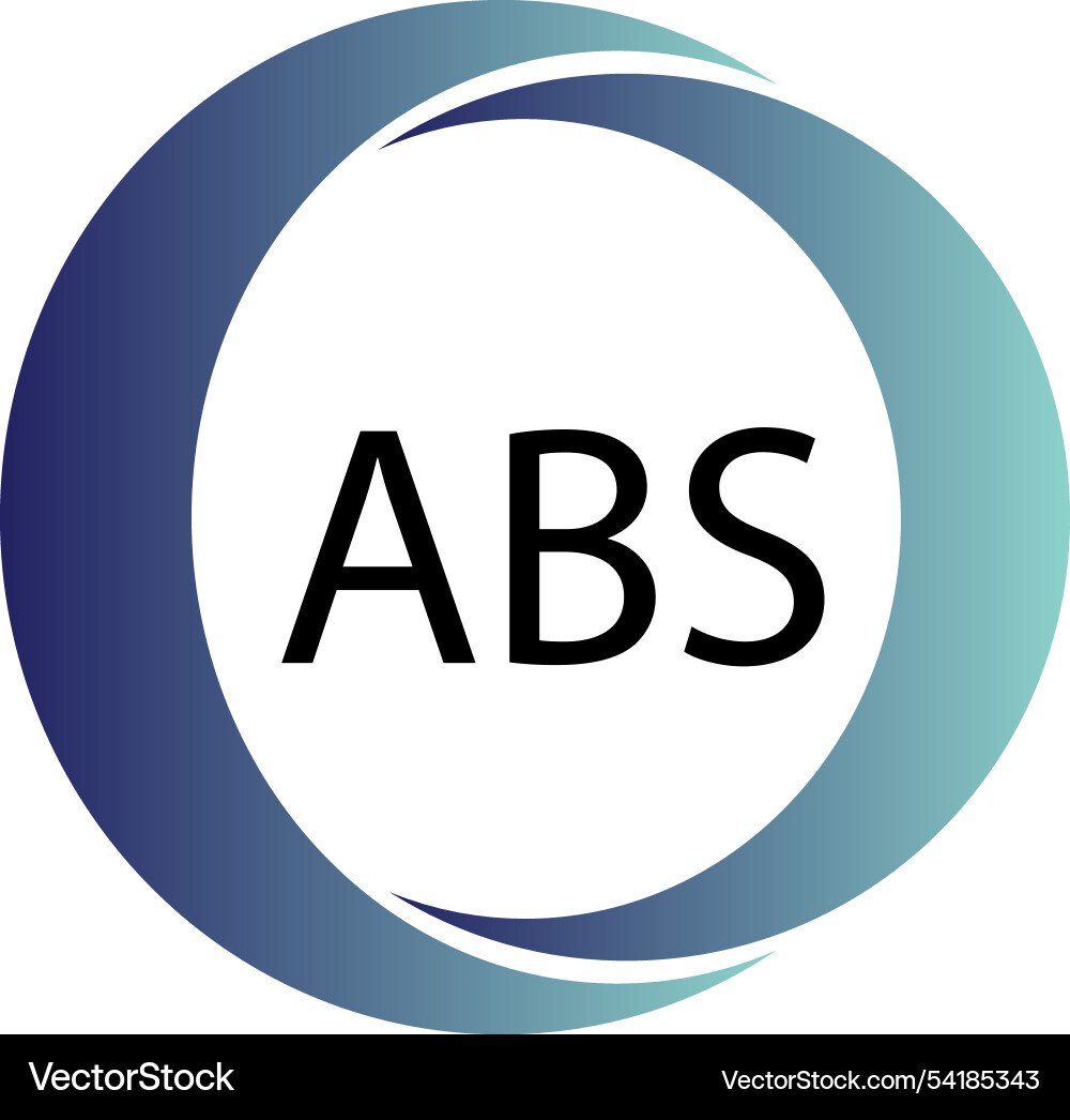 Abs circle concept logo design template Abs circle concept logo design template vector image