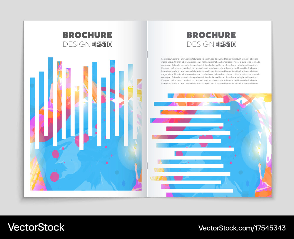 Abstract layout background set for art Vector Image