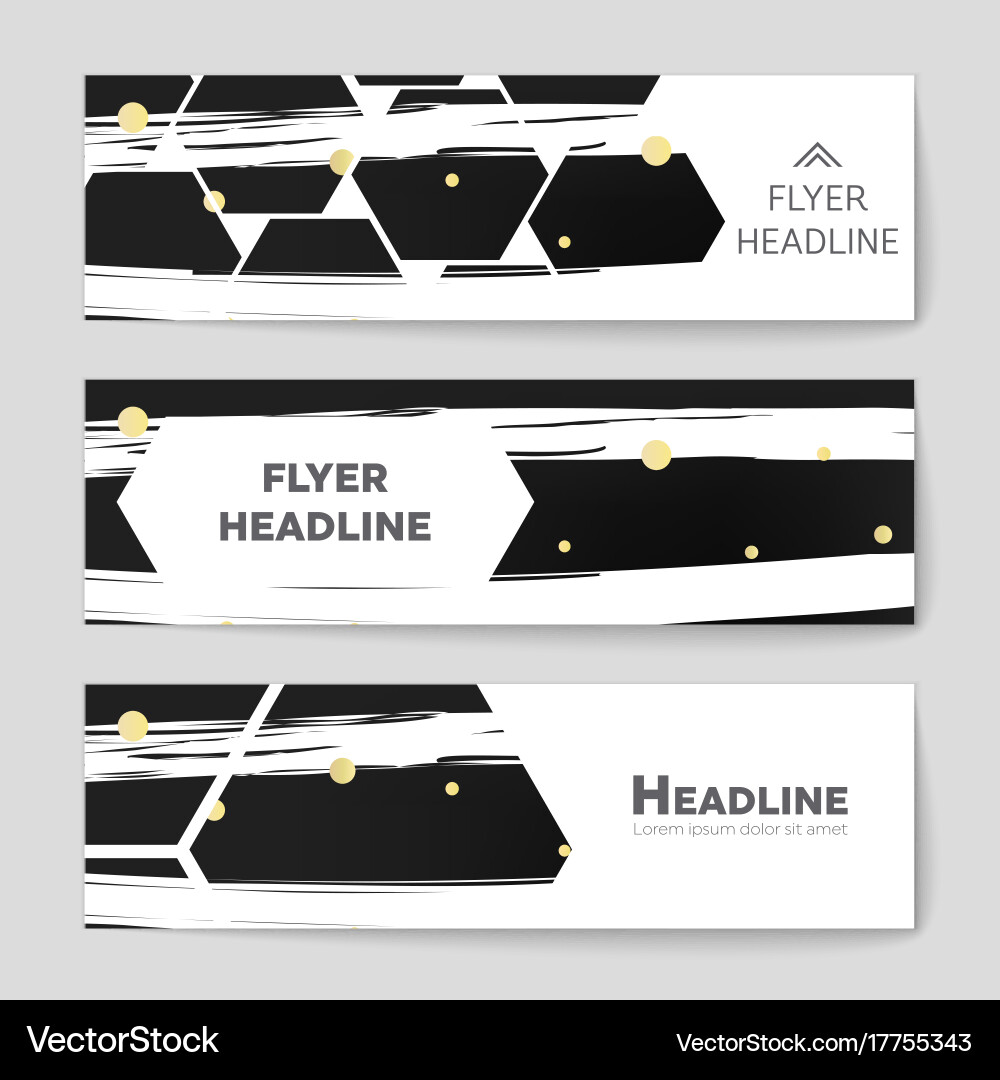 Abstract layout background set for art Vector Image