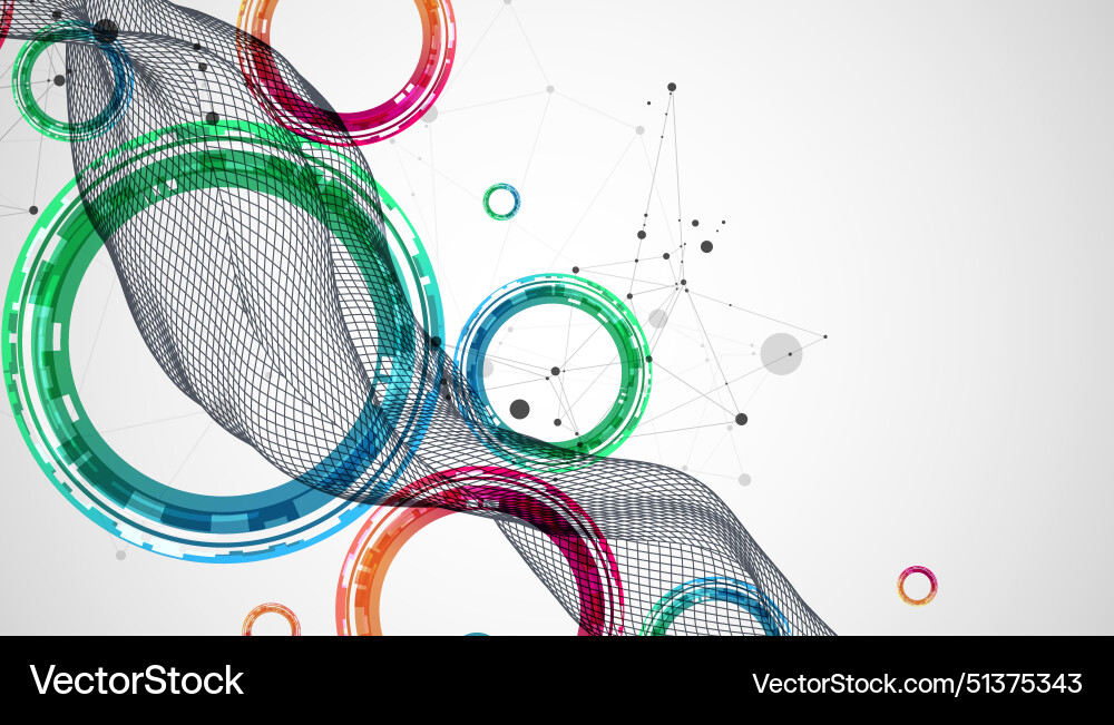 Abstract wave is made in a frame style template Abstract wave is made in a frame style template vector image