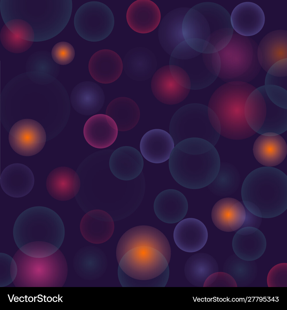 Blue background with bokeh effect abstract vector image