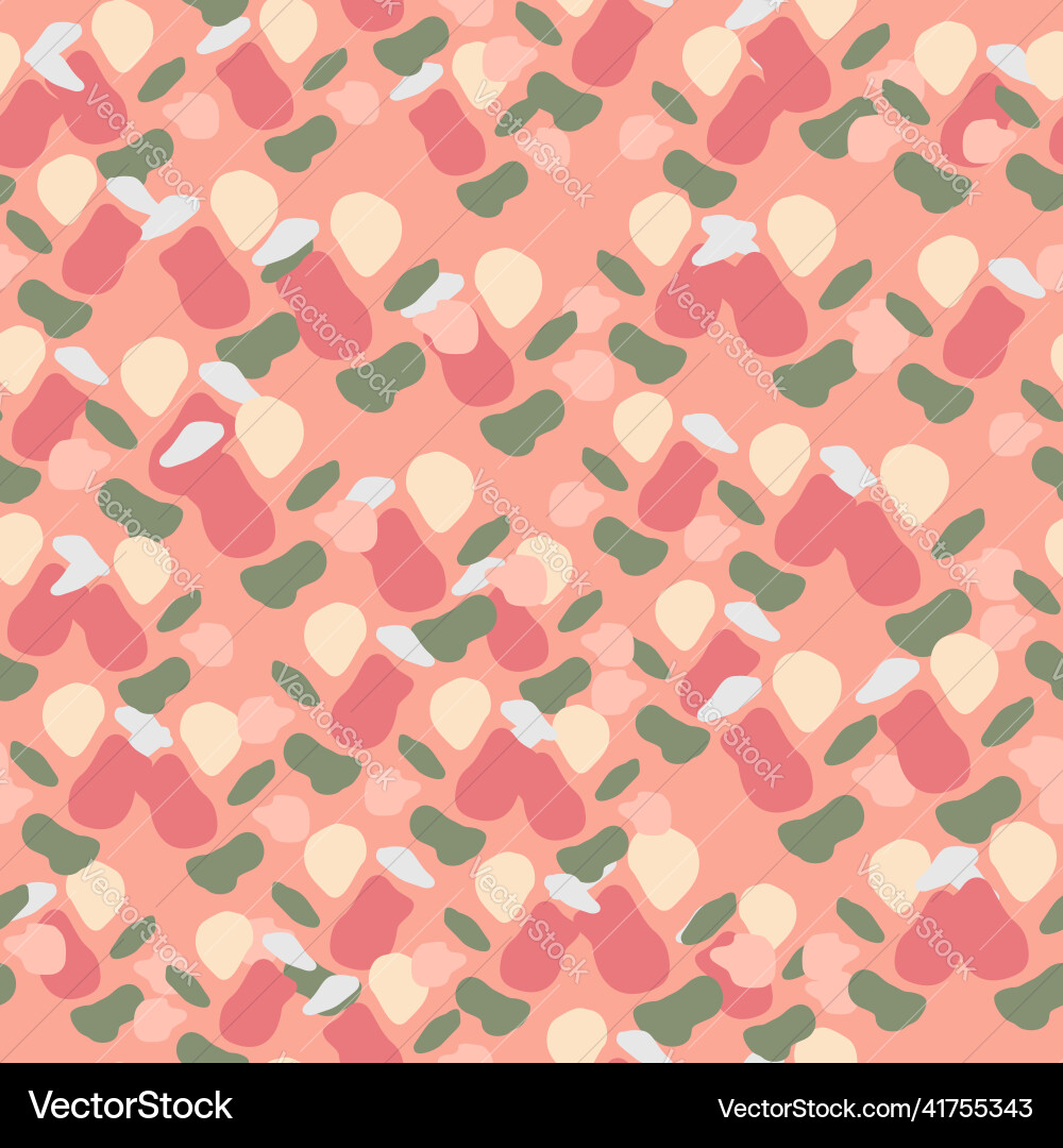 Doodle circle shape seamless pattern abstract Vector Image