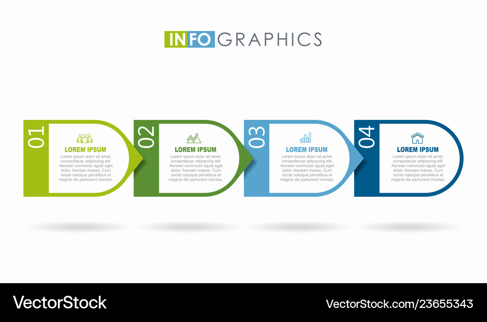 Infografische Designvorlage mit Platz für Ihre Infografische Designvorlage mit Platz für Ihre vektorbild