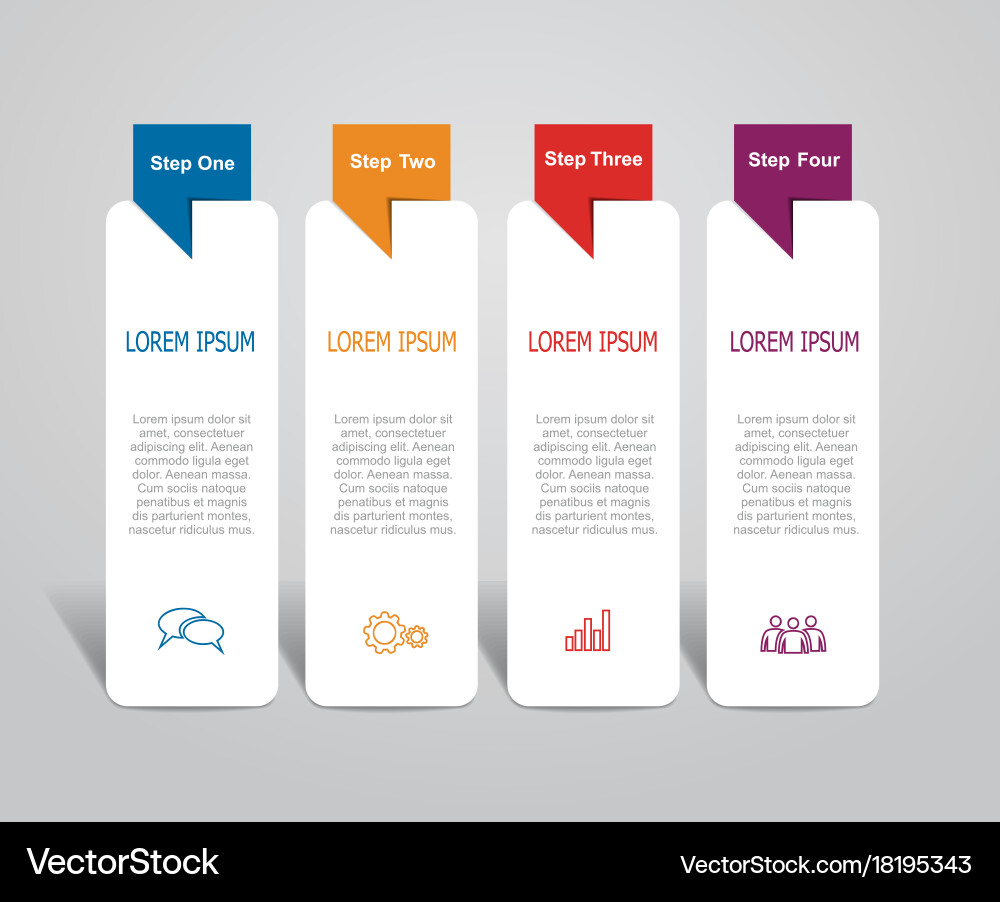 Infographic template can be used for workflow vector image