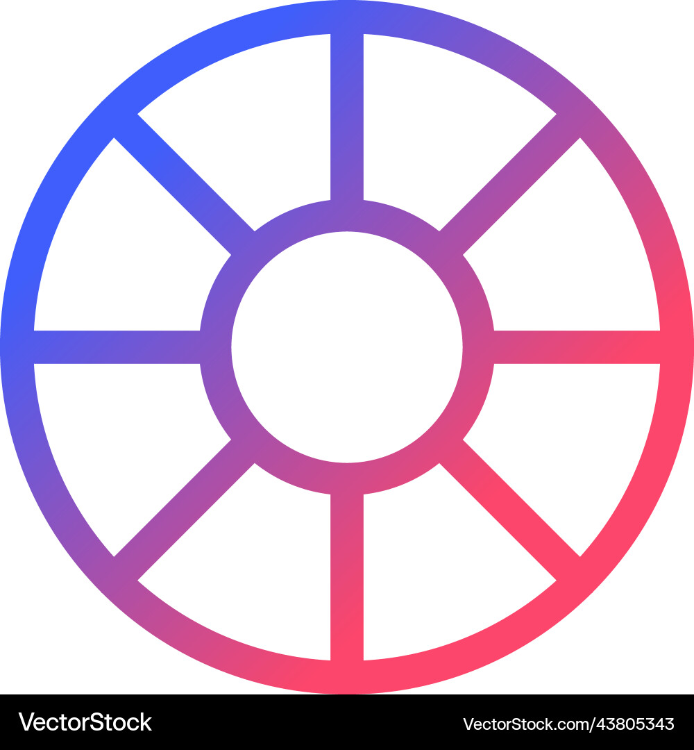 Lens filter pixel perfect gradient linear ui icon Lens filter pixel perfect gradient linear ui icon Vector Image