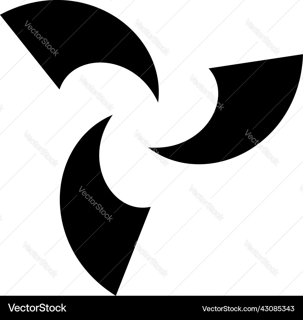 Spirally logo icon shape element generic cycle vector image