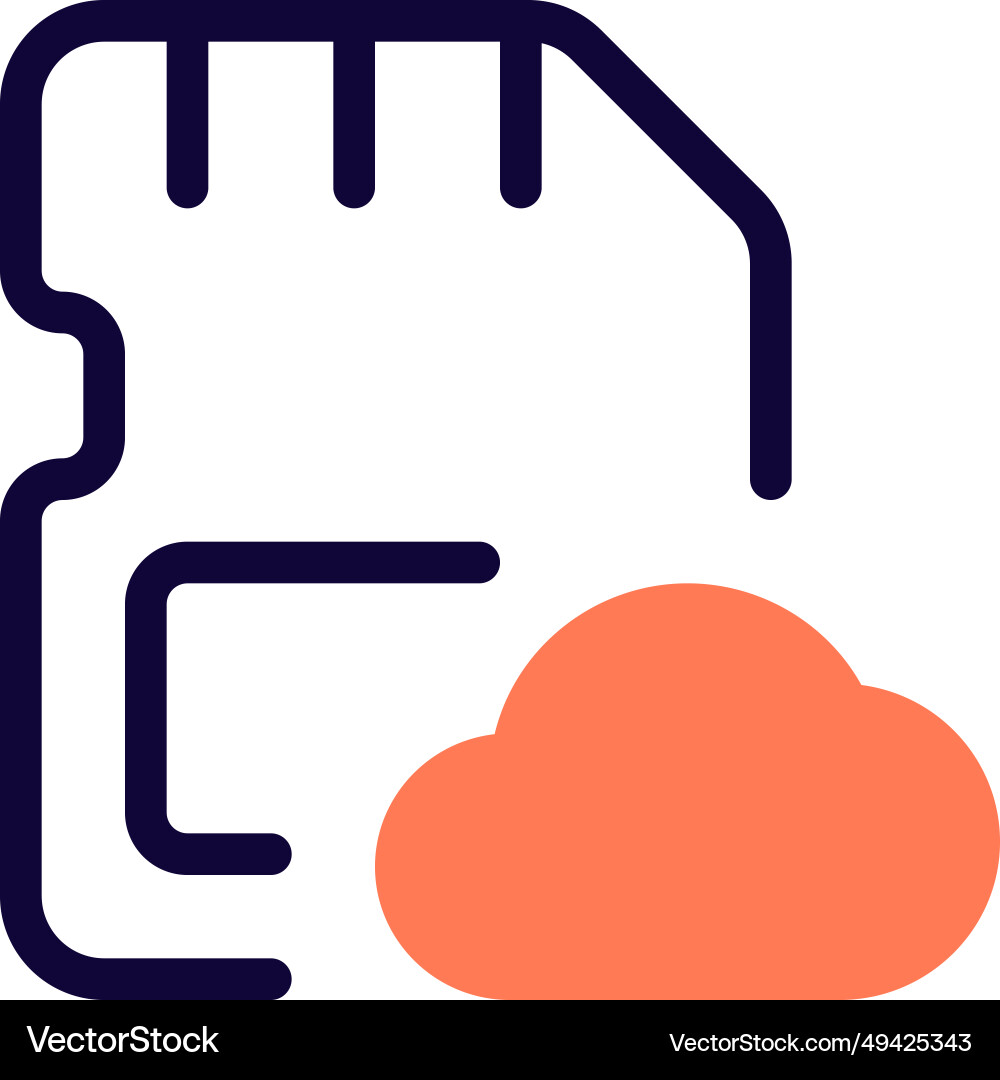 Store data online for remote access backup Vector Image