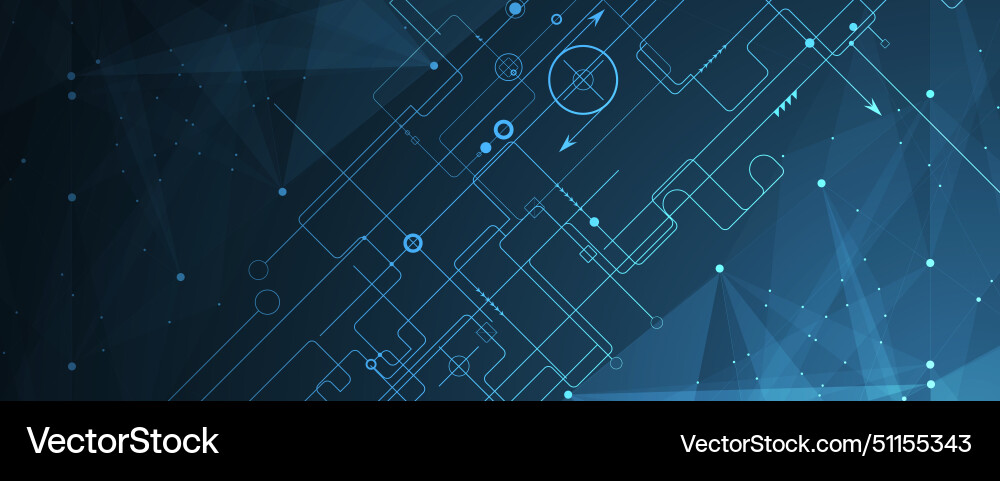 Technology Network Innovation Background vector image