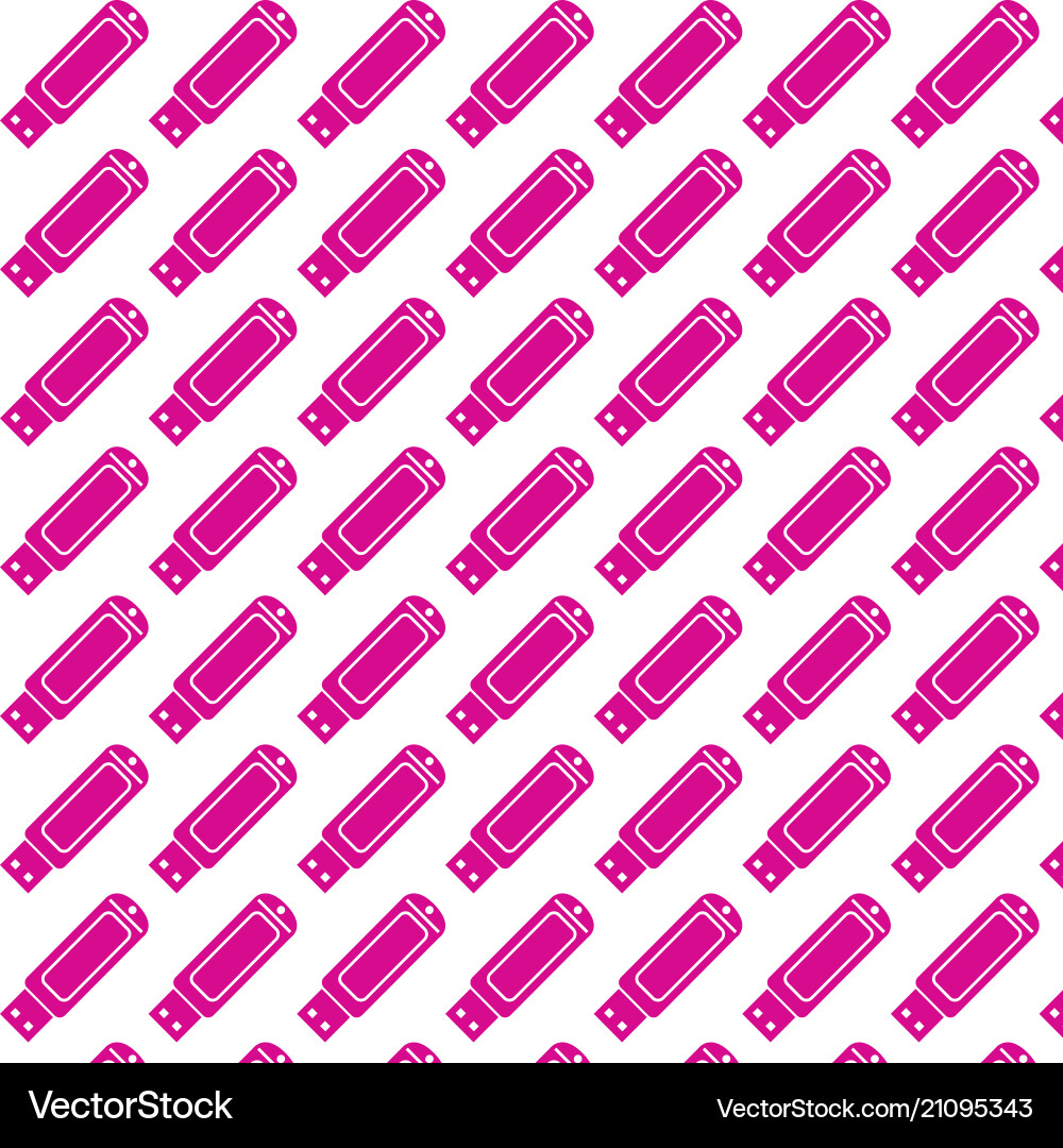Usb flash drive pattern background Vector Image